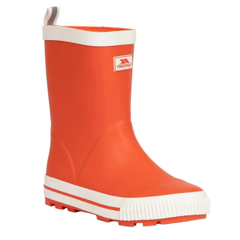 Image of Trespass Sammy Wellington Boots in Scarlet Size: 3 Scarlet Unisex 3