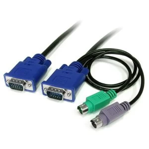 Image of Startech 6ft 3in1 Ultra Thin PS2 KVM Cable