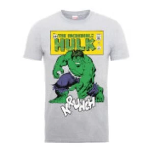Image of Marvel Comics The Incredible Hulk Krunch Distressed Mens Grey T-Shirt - M