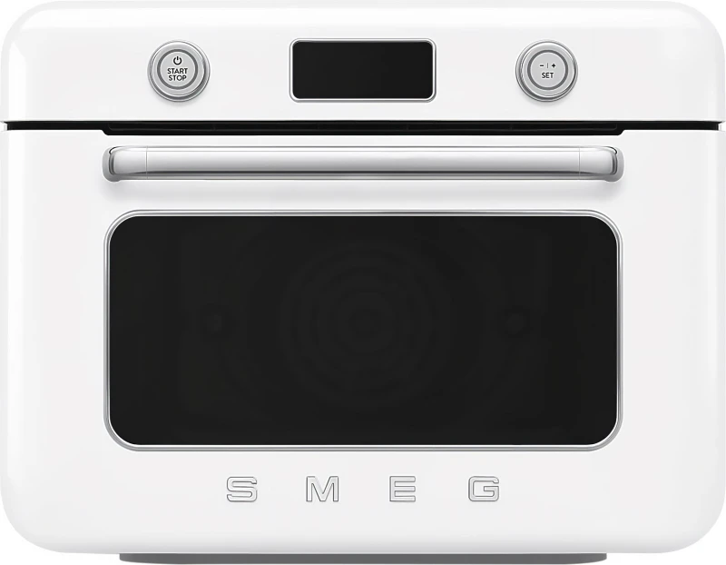 Image of Smeg 50's Style COF01WHUK Multifunction Mini Oven with Steam & Air Fry - White