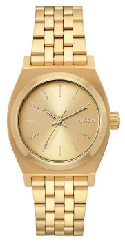 Image of Nixon Medium Time Teller All Gold Gold IP Steel Bracelet Watch