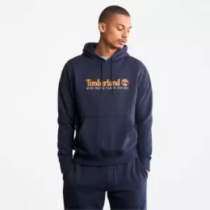 Image of Timberland Wind, Water, Earth, And Sky Hoodie For Men In Navy, Size S