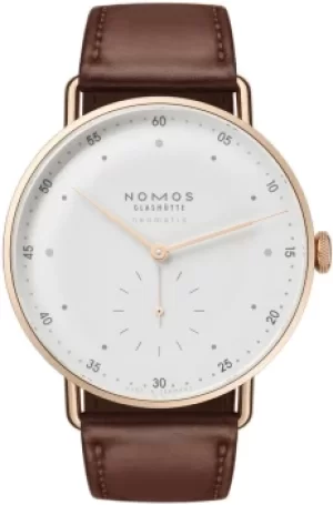 Image of Nomos Glashutte Watch Metro Neomatik 39 Rose Gold Sapphire Crystal