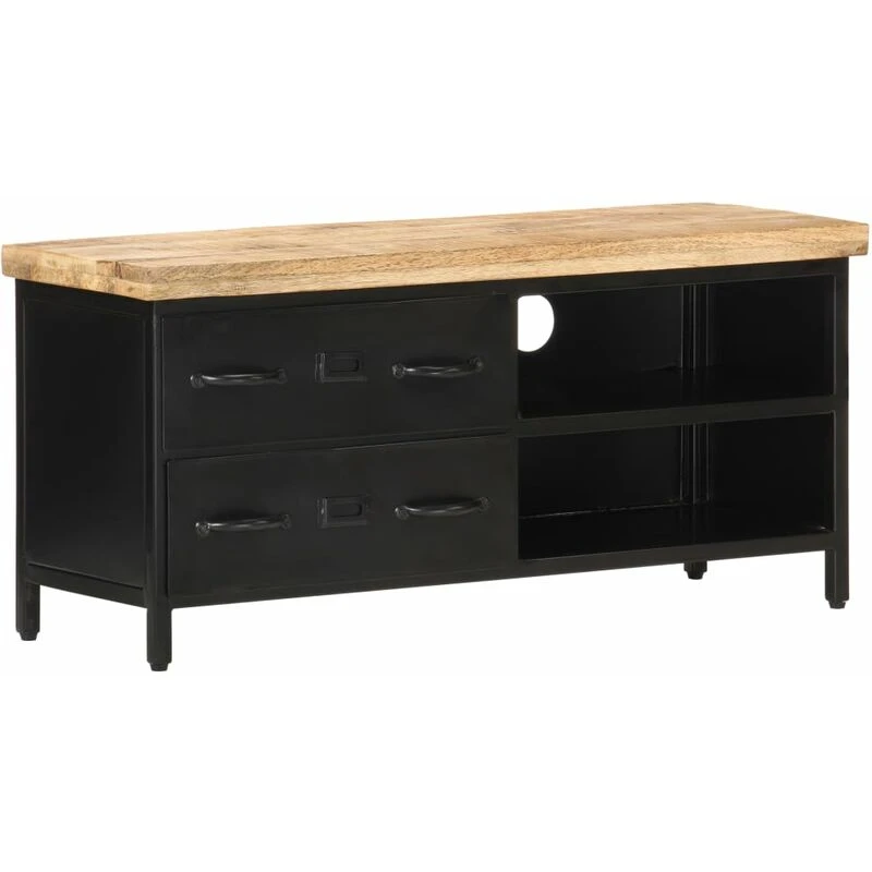 Image of VIDAXL TV Cabinet 90x30x41cm Rough Mango Wood Vidaxl 8720286069622