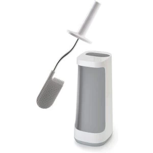Image of Joseph Flex Plus Toilet Brush with Storage Bay - Grey/White