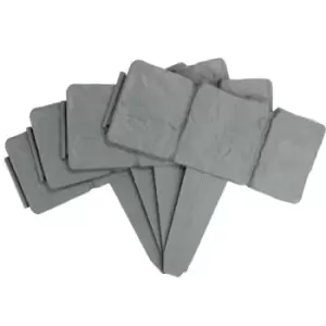 Image of Grey Stone Effect Lawn Edging - 5M - Pack of 20 Pukkr