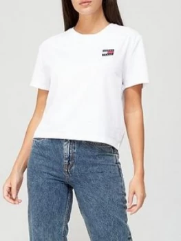 Image of Tommy Jeans Tommy Badge Tee - White