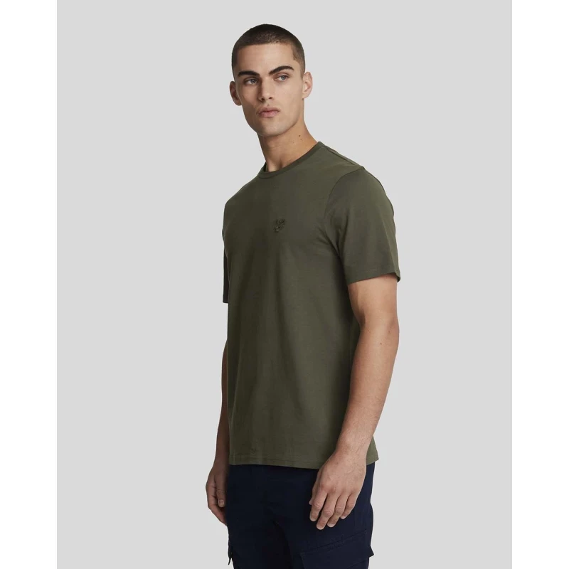 Image of Lyle and Scott Tonal Eagle T-Shirt Green male S