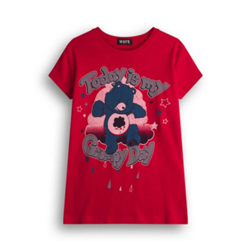 Image of Care Bears Short Sleeved T-Shirt Red female