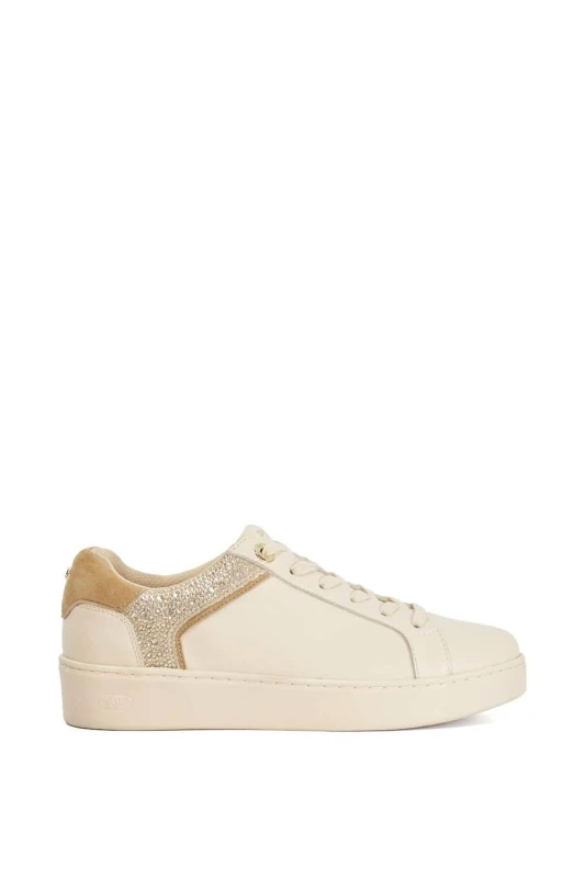 Image of Dune London Womens Elli Low-Top Trainers Low Trainers 3 (36) Beige 27555304230