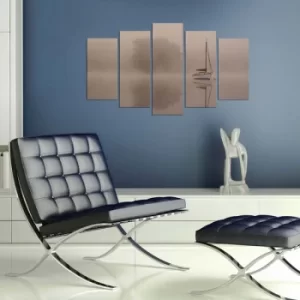 Image of 5PMX-085 Multicolor Decorative MDF Painting (5 Pieces)