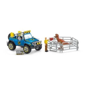 Image of SCHLEICH Dinosaurs Off-Road Vehicle with Dino Outpost Toy Playset