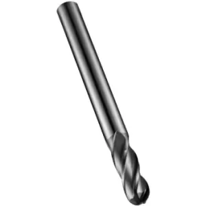 Image of S511 8.00MM Carbide 4 Flute Plain Shank Ball Nosed End Mill - X-Ceed Coated