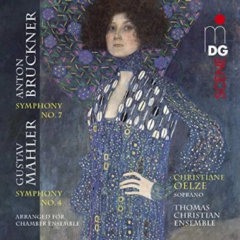 Image of Christiane Oelze; Thomas Christian Ensemble - Anton Bruckner: Symphony No. 7/Gustav Mahler: Symphony No. 4 CD