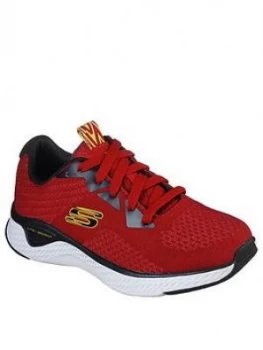 Image of Skechers Boys Solar Fuse Trainers - Red