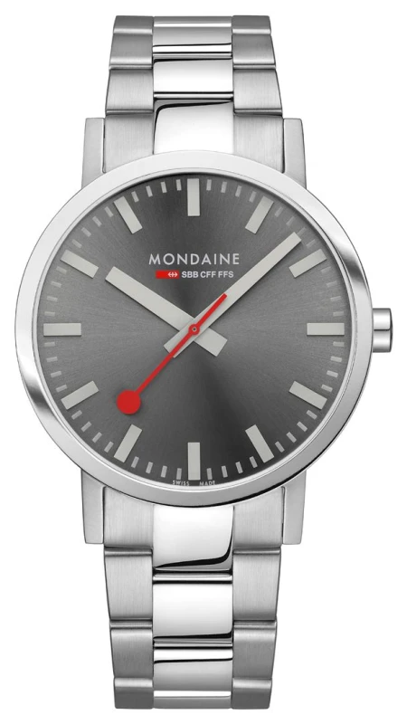 Image of Mondaine A660.30360.81SBJ Mens Classic (40mm) Grey Sunray Watch