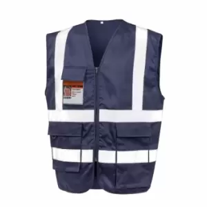 Image of SAFE-GUARD by Result Unisex Adult Heavy Duty Security Vest (S) (Navy)