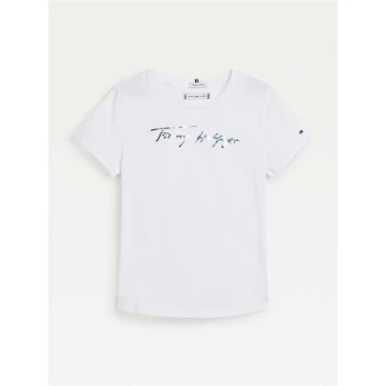 Image of Tommy Hilfiger Tommy Signiture Tee JG22 - White YBR
