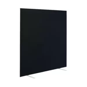 Image of Floor Standing Screen 1400x25x1600mm Black KF90971