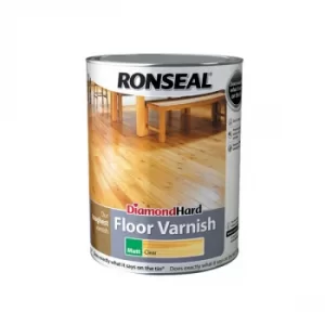 Image of Ronseal 37540 Diamond Hard Floor Varnish Matt 5 litre