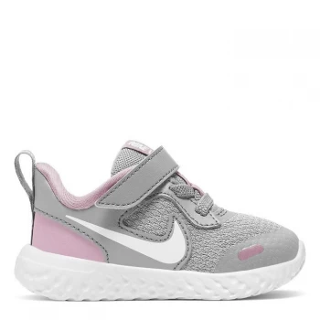 Image of Nike Revolution 5 Trainers Infant Girls - Grey/White/Pink