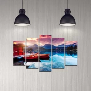 Image of 5DMDF-23 Multicolor Decorative MDF Painting (5 Pieces)