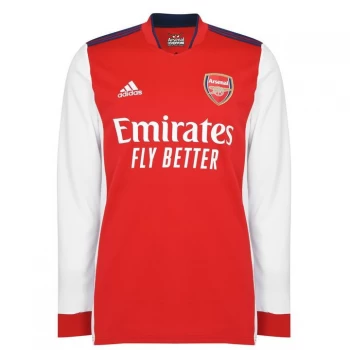 Image of adidas Arsenal FC Long Sleeve Home Jersey - Red