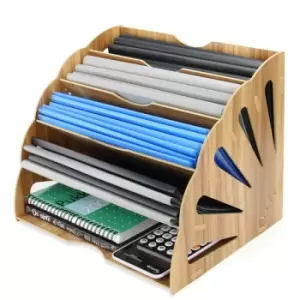 Image of Wooden Desk Organiser Fan Pukkr