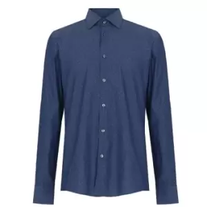Image of Boss Hank Long Sleeve Shirt - Blue