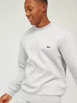 Image of Lacoste Crew Neck Sweatshirt - Grey, Size 5XL, Men