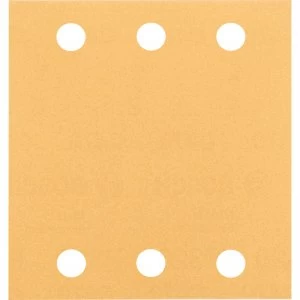 Image of Bosch Punched Hook and Loop Sanding Sheets 115mm x 107mm 80g Pack of 10