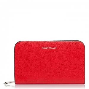 Image of Karen Millen Abbey Mini Ziparound Purse - LIPSTICK