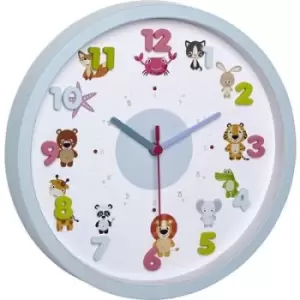 Image of TFA Dostmann Little Animals Quartz Wall clock 30.9cm x 4.4cm Light blue