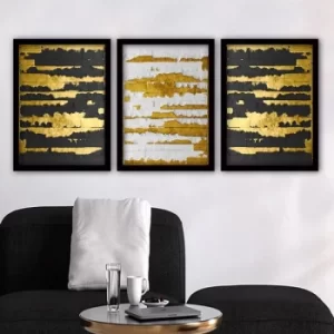 Image of 3SC97 Multicolor Decorative Framed Painting (3 Pieces)