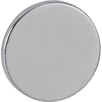 Image of Maul Neodym magnet (Ø x H) 10 mm x 1mm Disc Silver 10 pc(s) 6166196