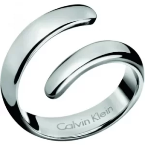 Image of Ladies Calvin Klein Stainless Steel Size P Embrace Ring