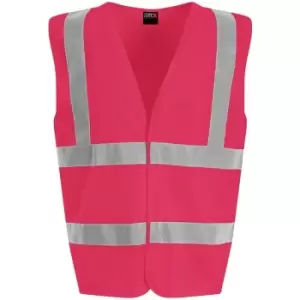 Image of PRO RTX High Visibility Unisex Waistcoat (L) (Pink) - Pink