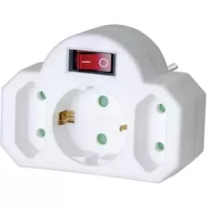 Image of Brennenstuhl 1508100 3x Socket splitter White