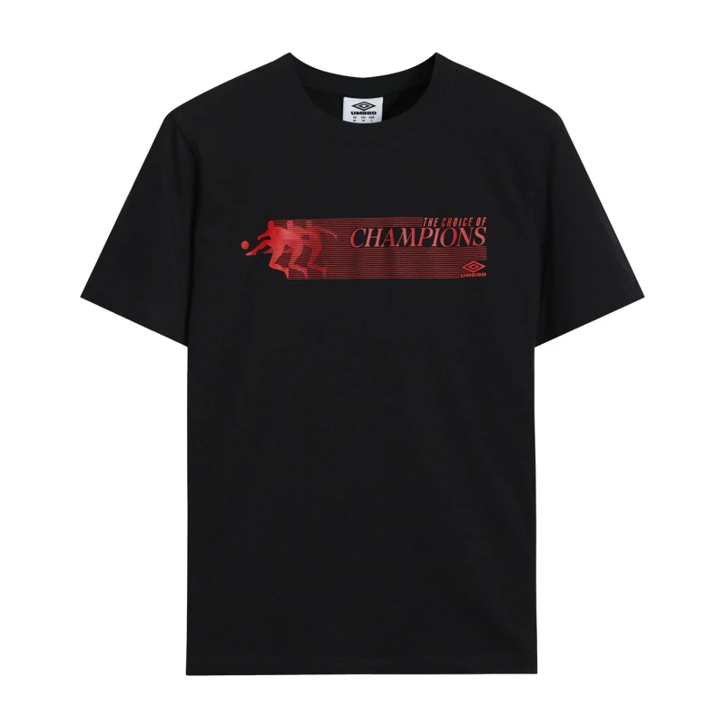Image of Umbro Umbro Men Champions T-Shirt in Black Size: Medium Black M Male 5063703734424