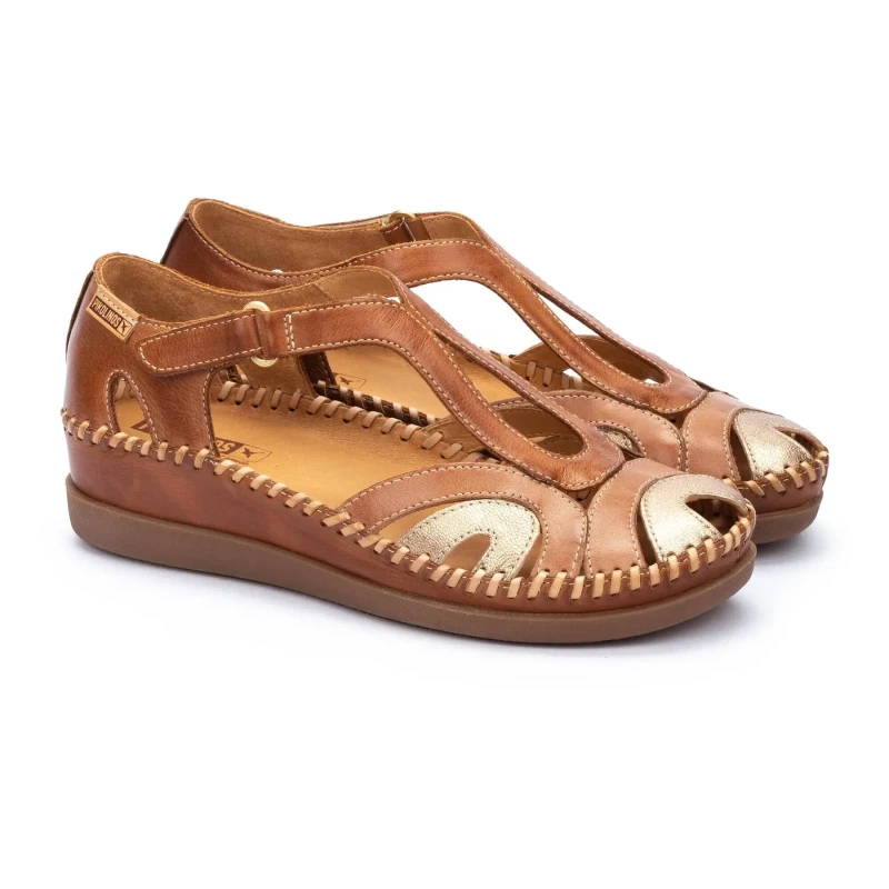 Image of Pikolinos Womens wedge sandals Pikolinos Cadaques W8K-1569C4 Marron Female 38