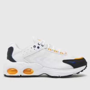 Image of Nike White & Gold Air Max Tw Youth Trainers