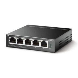 Image of TP-LINK (TL-SG1005LP) 5-Port Gigabit Unmanaged Desktop Switch, 4-Port PoE, Low Power, Steel Case UK Plug