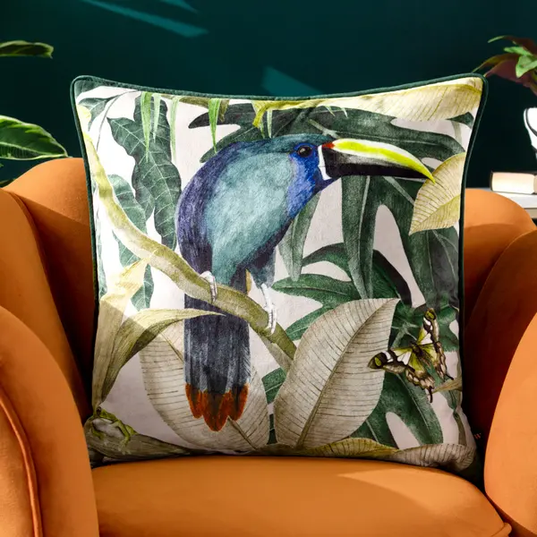 Image of Rampha Cushion Green / 50 x 50cm / Polyester Filled