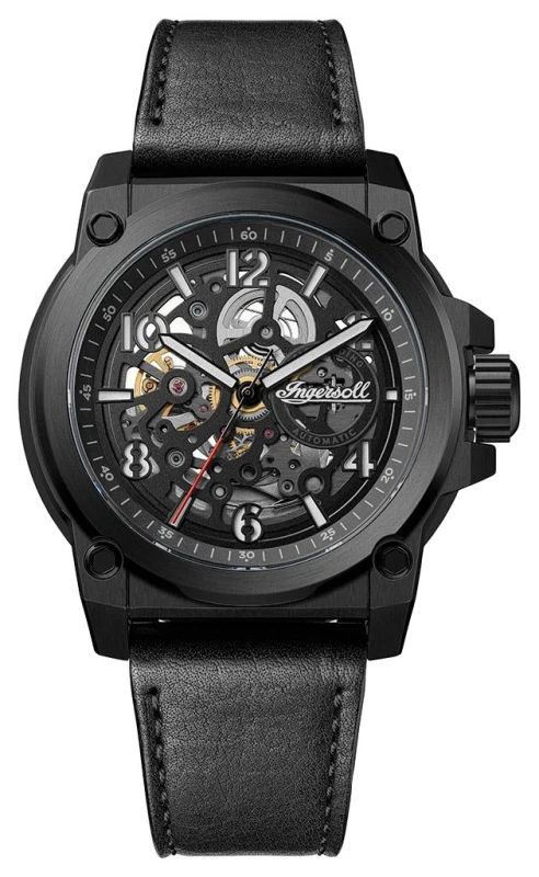 Image of Ingersoll I16602 THE ANVIL Skeleton Automatic (46.5mm) Black Watch