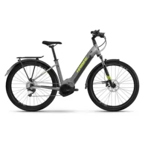 Image of Haibike Trekking 6 Low 2022 Electric Hybrid Bike - Grey