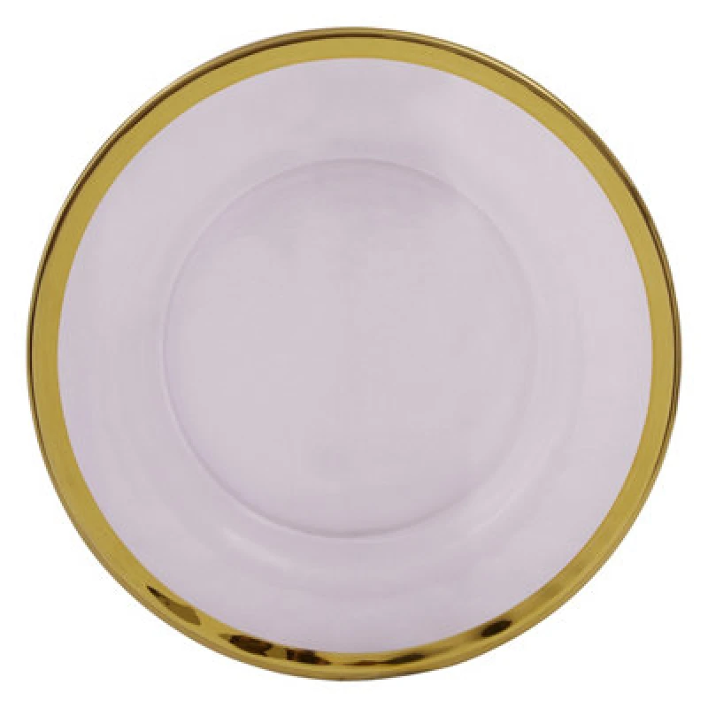 Image of Premier Housewares Ida 21cm Glass Side Plate Gold