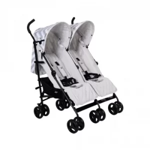 Image of My Babiie Billie Faiers Grey Chevron Twin Stroller