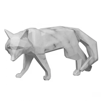 Image of Marble Effect Figurine - Fox