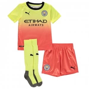 Image of Puma Manchester City Third Mini Kit 2019 2020 - Yellow/Peach