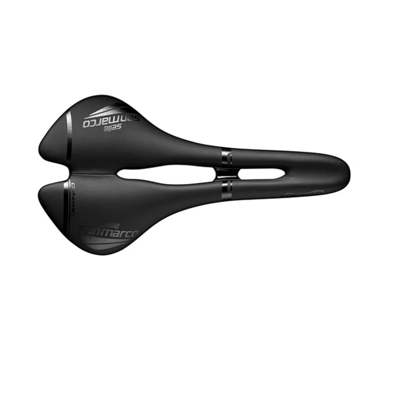 Image of Selle San Marco Aspide Open-Fit Dynamic Saddle Black unisex WIDE (L2)